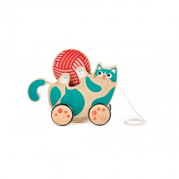 Hape igračka na povlačenje+zvečka maca H0366 
