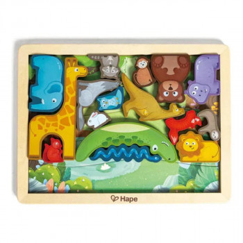 Hape drvene puzzle životinjsko carstvo H1656 