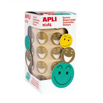 SAMOLJEPLJIVI STIKERI APLI SMILE GOLD 20mm 