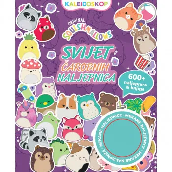 SQUISHMALLOWS KNJIGA SA BOMBASTIČNIM NALJEPNICAMA 