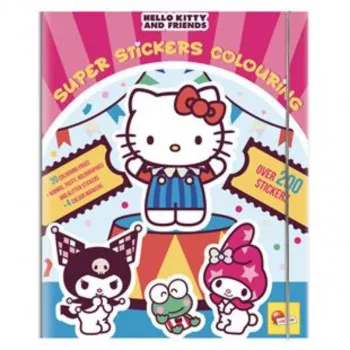 LIS HELLO KITTY I PRIJATELJI BOJANKA NALJEPNICE 
