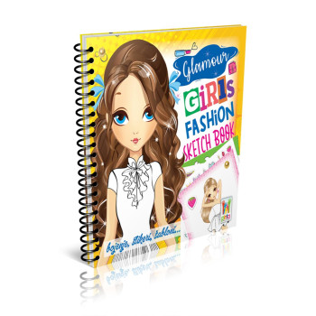 GLAMOUR GIRLS FASHION SKETCH BOOK 
