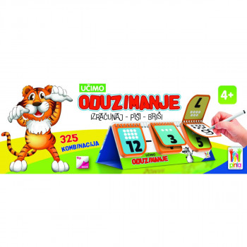Učimo oduzimanje - Flip book 