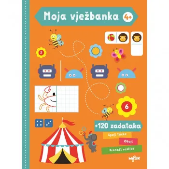 MOJA VJEŽBANKA 4+ NARANDŽASTA 