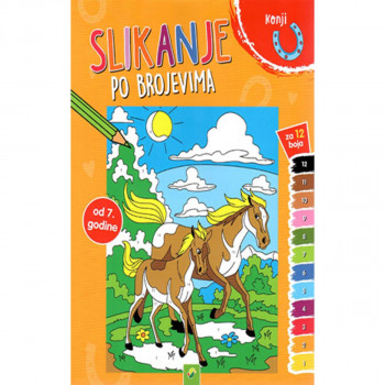 SLIKANJE PO BROJEVIMA KONJI 