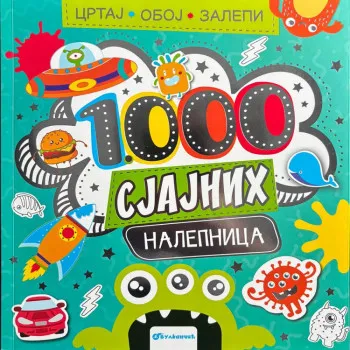 Crtaj, oboj, zalepi – 1.000 sjajnih nalepnica 