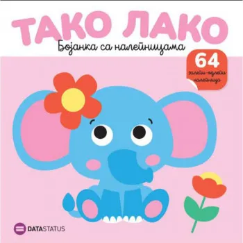 Tako lako : Slon bojanka sa nalepnicama  