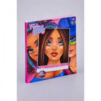 FASHION GIRLS-Kreativna bojanka sa nalepnicama 