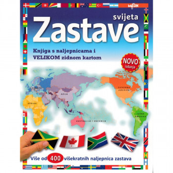 ZASTAVE SVIJETA-KNJIGA S NALJEPNICAMA 
