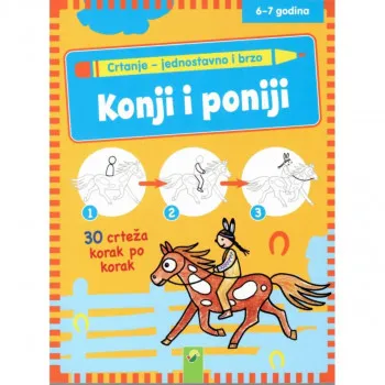 CRTANJE JEDNOSTAVNO I BRZO-KONJI I PONIJI 