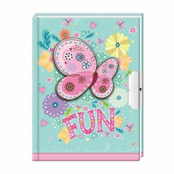 DNEVNIK SA KLJUČEM BUTTERFLY FUN 700137 