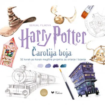 Harry Potter : čarolija boja : 32 korak po korak magična projekta za crtanje i b 