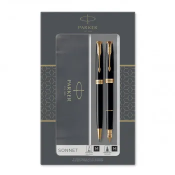 SET PARKER SONNET DUO (FP+BP) CRNO GT 