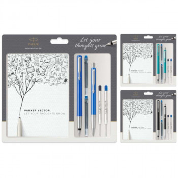 PARKER KOMPLET NP+HO+BLOK VECTOR PLAVI 