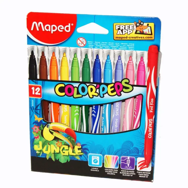 FLOMASTERI MAPED JUNGLE 12/1 
