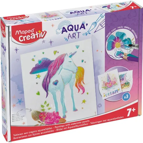 AQUARELL SET ZA BOJENJE UNICORN MAPED 