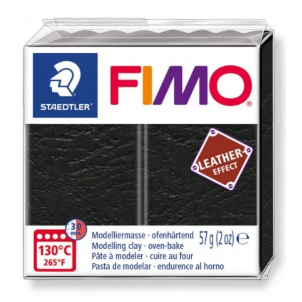 MASA ZA MOD.FIMO LEATHER EFFECT CRNA 