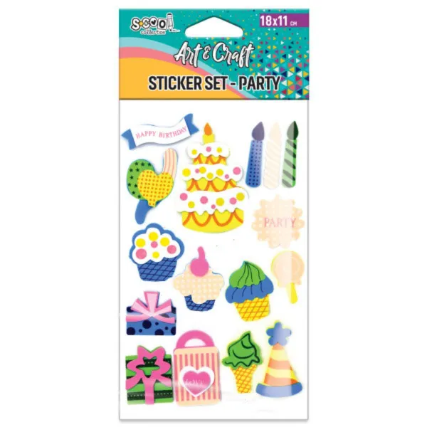 KRAFT UKRASNI STIKER 3D PARTY SC2607 