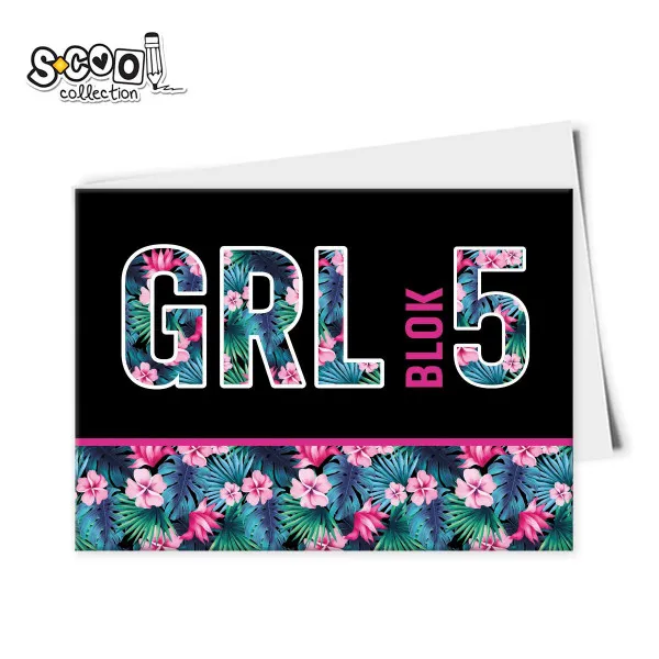 BLOK ZA CRTANJE No.5 GIRLS DESIGN 405*292MM 10SHEETS 110GR 