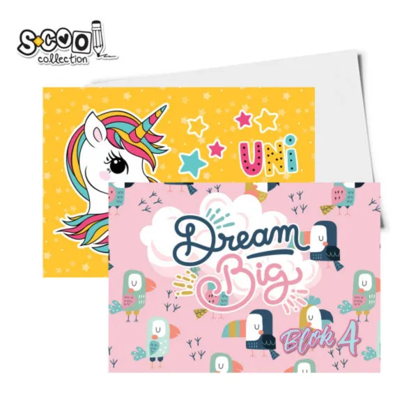 BLOK ZA CRTANJE BR.4 ŽENSKI MIX S-COOL SC2714 