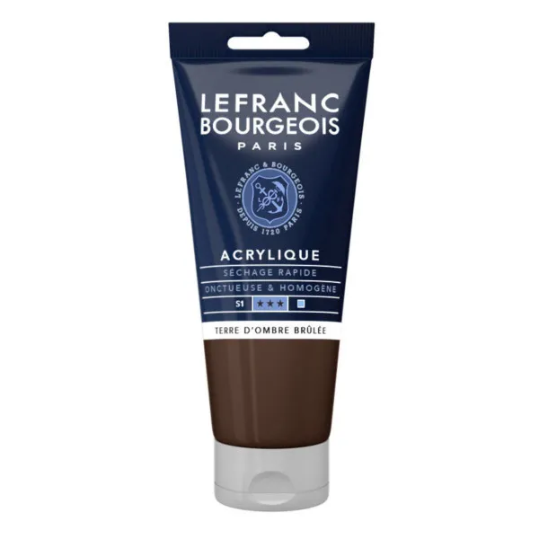 ACRYLIC FINE 80ml BURNT UMBER 