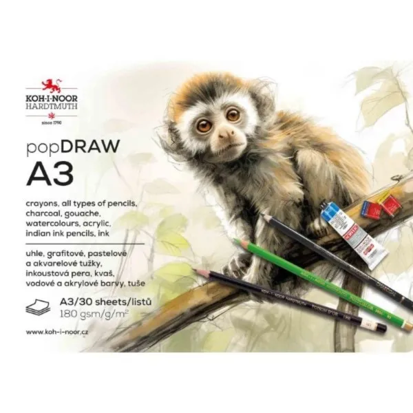 BLOK ZA CRTANJE A3 180GR 30L 9920004003SF KOH I NOOR 