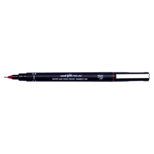 MARKER UNI PIN 08-200 RED 