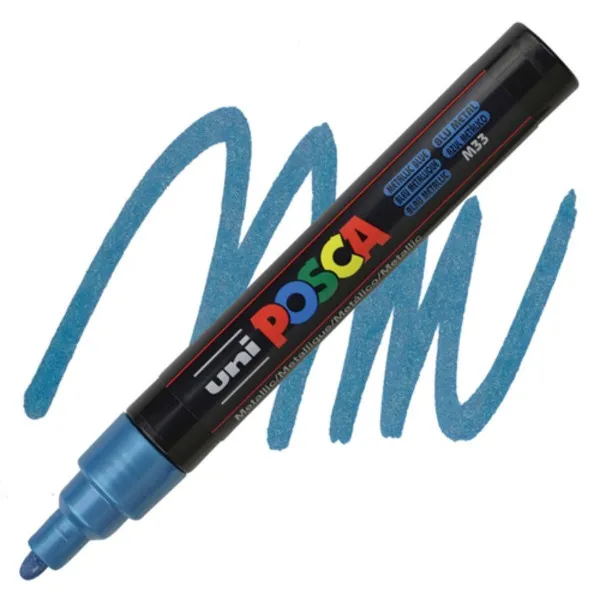 MARKER UNI PC-5M POSCA METALIK PLAVI 