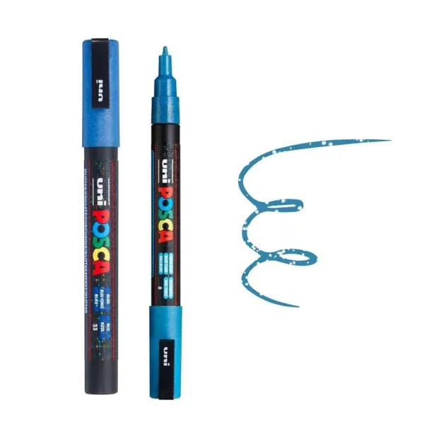 MARKER UNI PC-3ML POSCA GLITER SVIJETLO PLAVI 