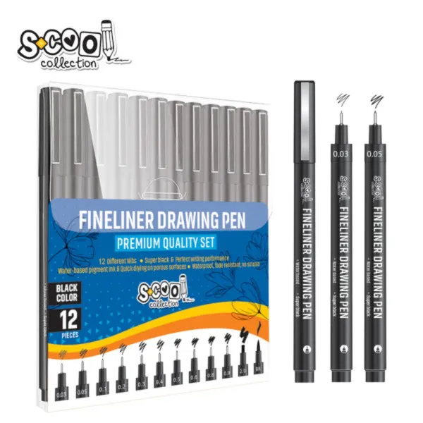 SET FINELINERA ZA CRTANJE I PISANJE 1/12 SC2397 