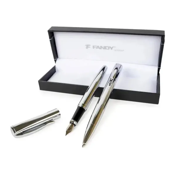 PISAĆI SET DELTA HEM.OL.+NALIV PERO SILVER 