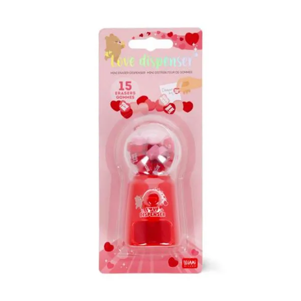 GUMICE MINI DISPENSER - LOVE DISPENSER - HEART MED0001 