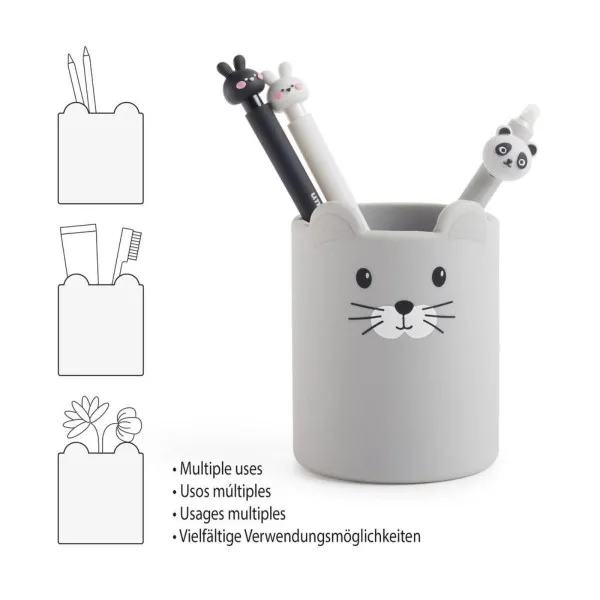 ČAŠA ZA OLOVKE SILIKONSKA B2F MOUSE 13353