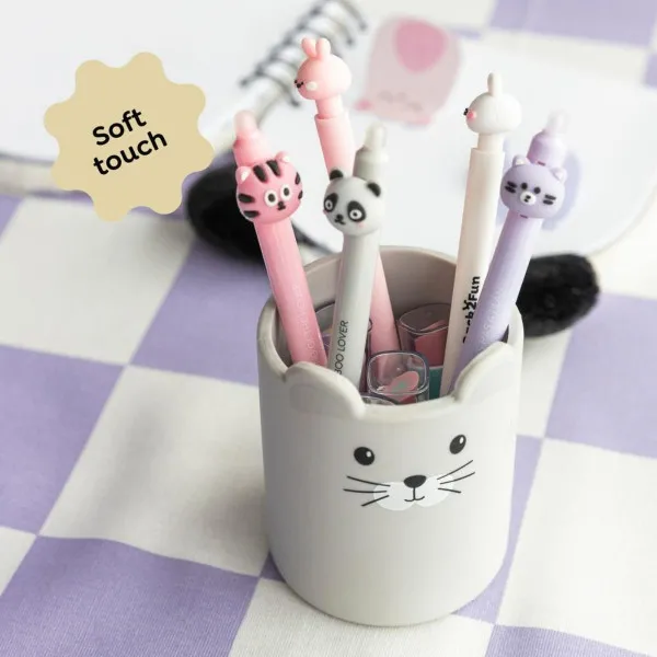 ČAŠA ZA OLOVKE SILIKONSKA B2F MOUSE 13353