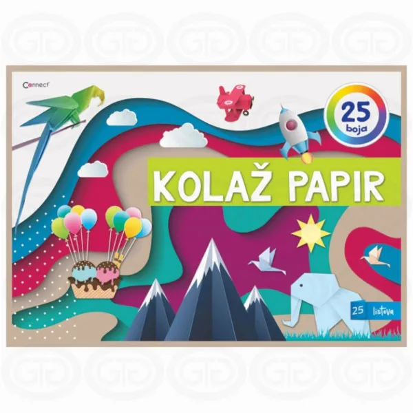 KOLAŽ PAPIR A4 25 BOJA GTG 