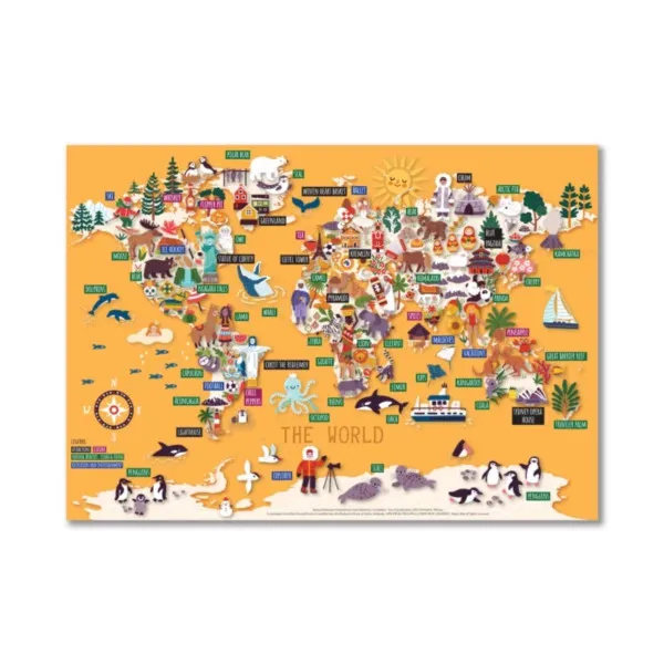 GREB GREB PIKTO MAPA WORLD PUZZLE 