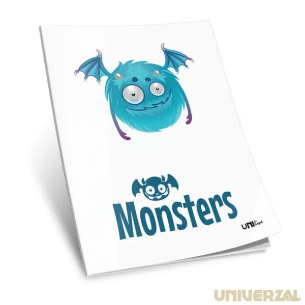 SVESKA  A5 52L UNIV.MONSTERS KARO 