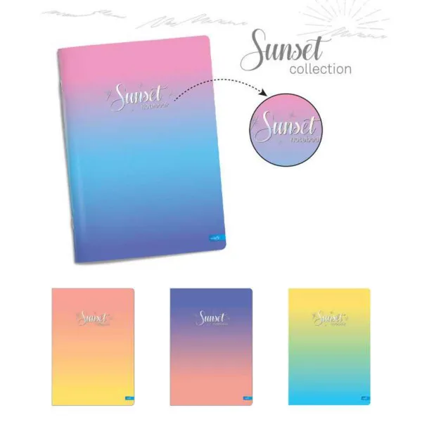 SVESKA A4 MP SUNSET COLL.KARO 