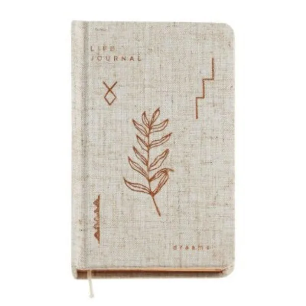 NOTES PLAIN LINEN SPRING FLOWERS 