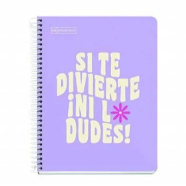 SVESKA A5 100 SQU 90G MESSAGES LAVANDER 