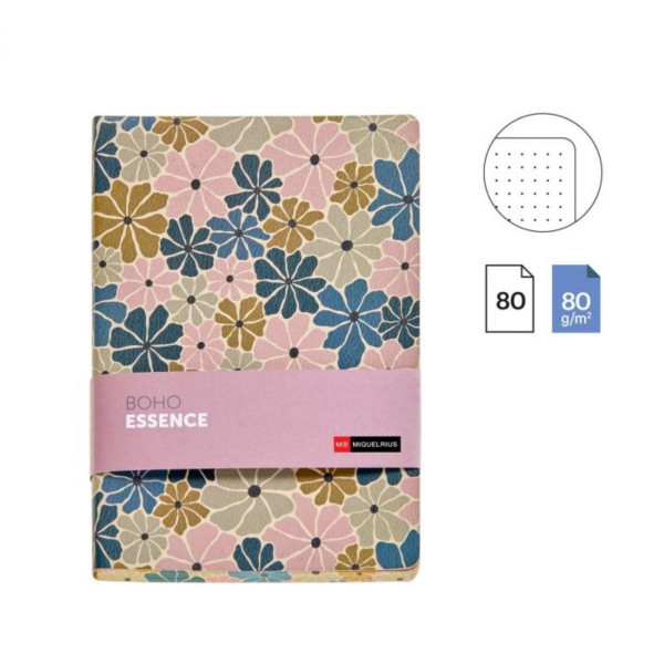 SVESKA A5 DOT. FLOWER BOHO ESSENCE MR08303 