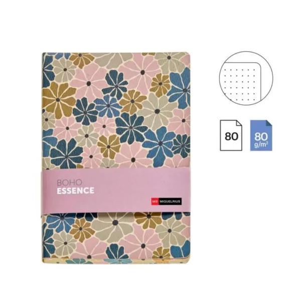 SVESKA A5 DOT. FLOWER BOHO ESSENCE MR08303 