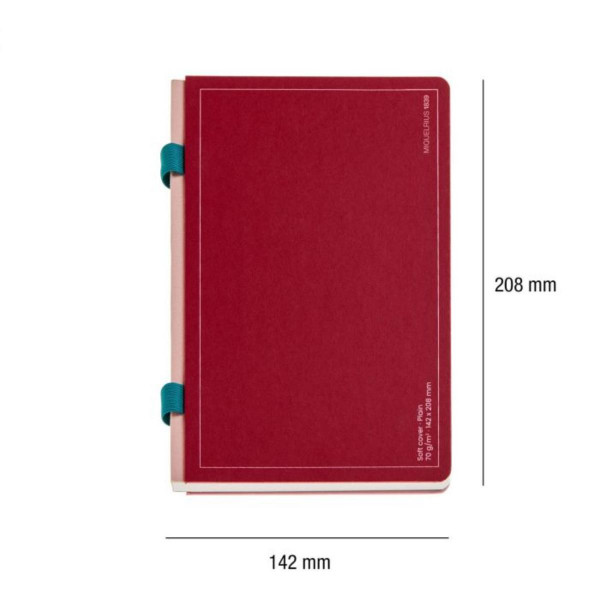 SVESKA A5 DOUBLE PLAIN DOT.RED MR08316 