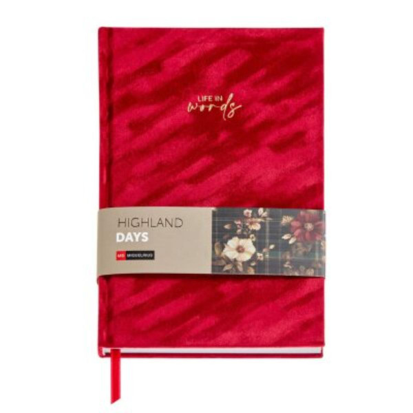 SVESKA A5 PLAIN RED VELVET H.DAYS MR8293 