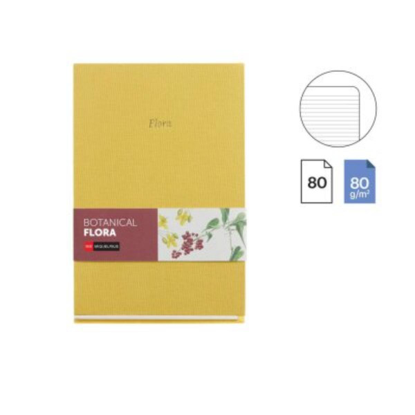 SVESKA A5 RULED BOTANICAL FLORA MR8318 