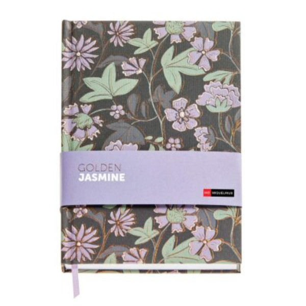 SVESKA A5 PLAIN FLOWERS GOLDEN JAZMIN MR8305 