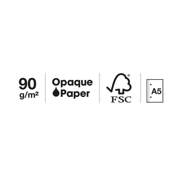 SVESKA A5 100 SQU 90G MESSAGES TURQUOISE 