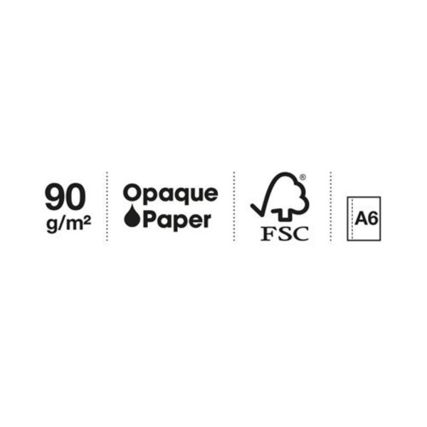 SVESKA A6 100 SQU 90G MESSAGES TURQUOISE 