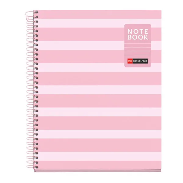 SVESKA A5 80 HOR BETWEEN THE LINES PINK 