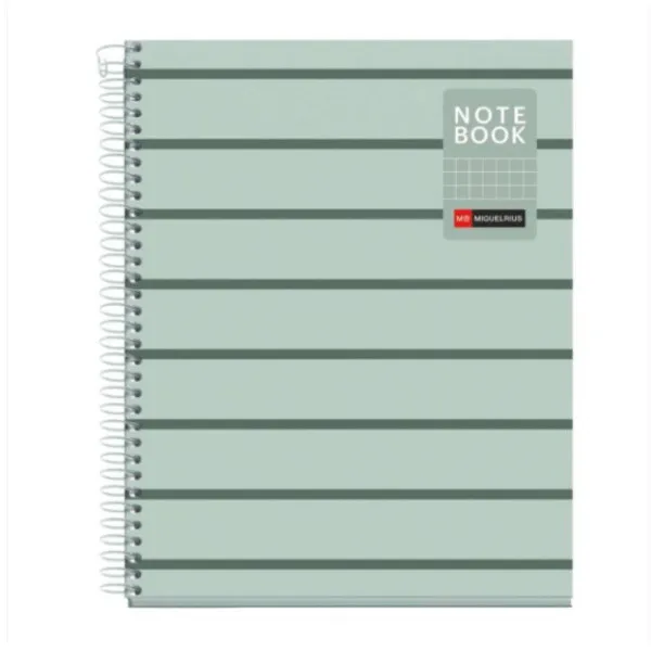SVESKA A5 80 SQU BETWEEN THE LINES MOSS 